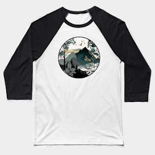 beautiful mountain view, vintage style Baseball T-Shirt